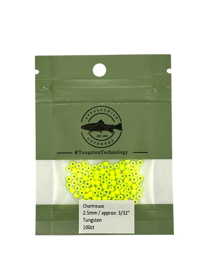 Appalachian Outdoors Slotted Tungsten Beads 100 Pack