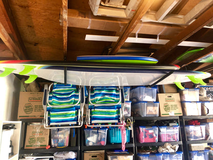 Hi-Port 1 | Surfboard Storage Ceiling Rack | Holds 50 lbs