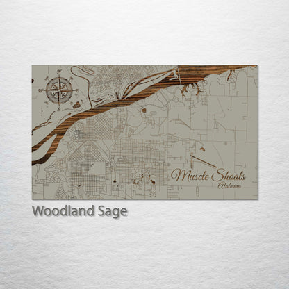 Muscle Shoals, Alabama Street Map