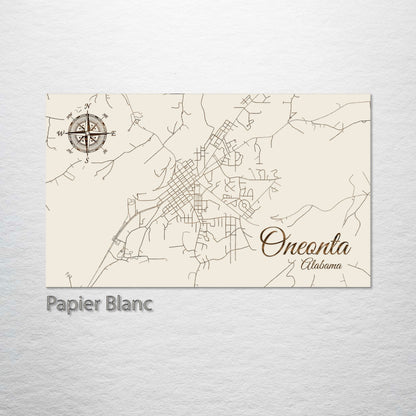 Oneonta, Alabama Street Map