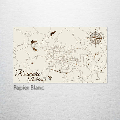 Roanoke, Alabama Street Map