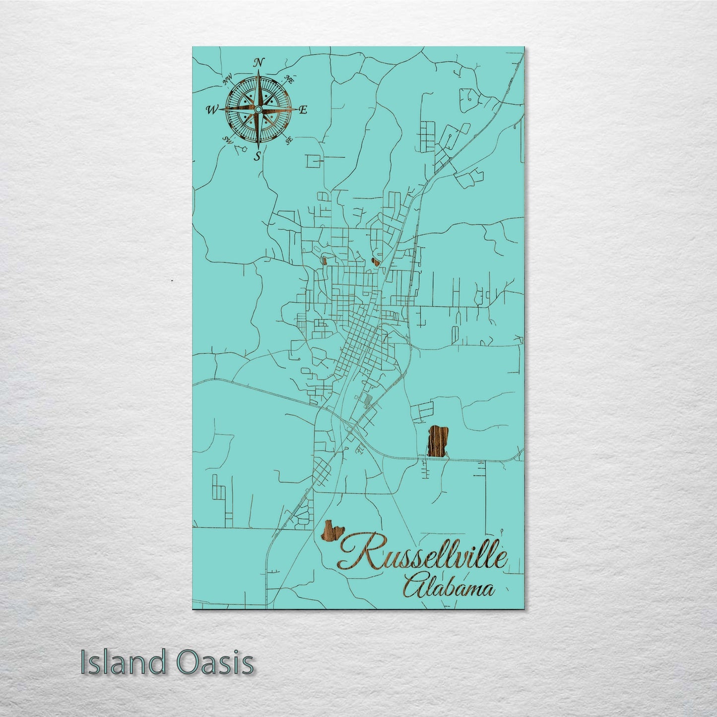 Russellville, Alabama Street Map