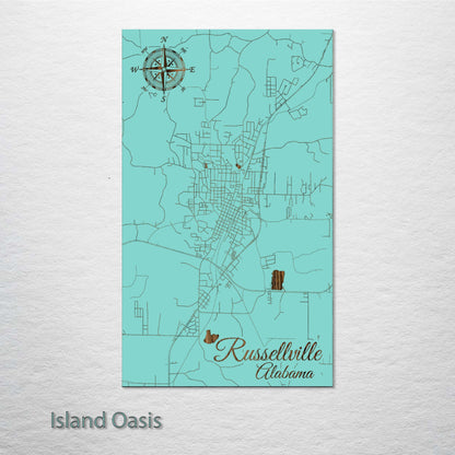 Russellville, Alabama Street Map