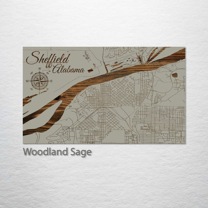 Sheffield, Alabama Street Map