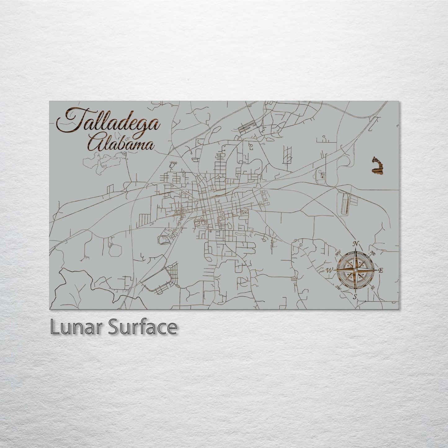 Talladega, Alabama Street Map