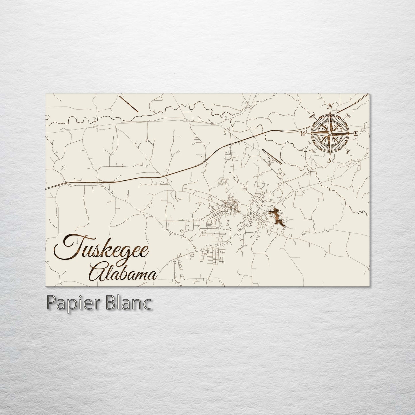 Tuskegee, Alabama Street Map