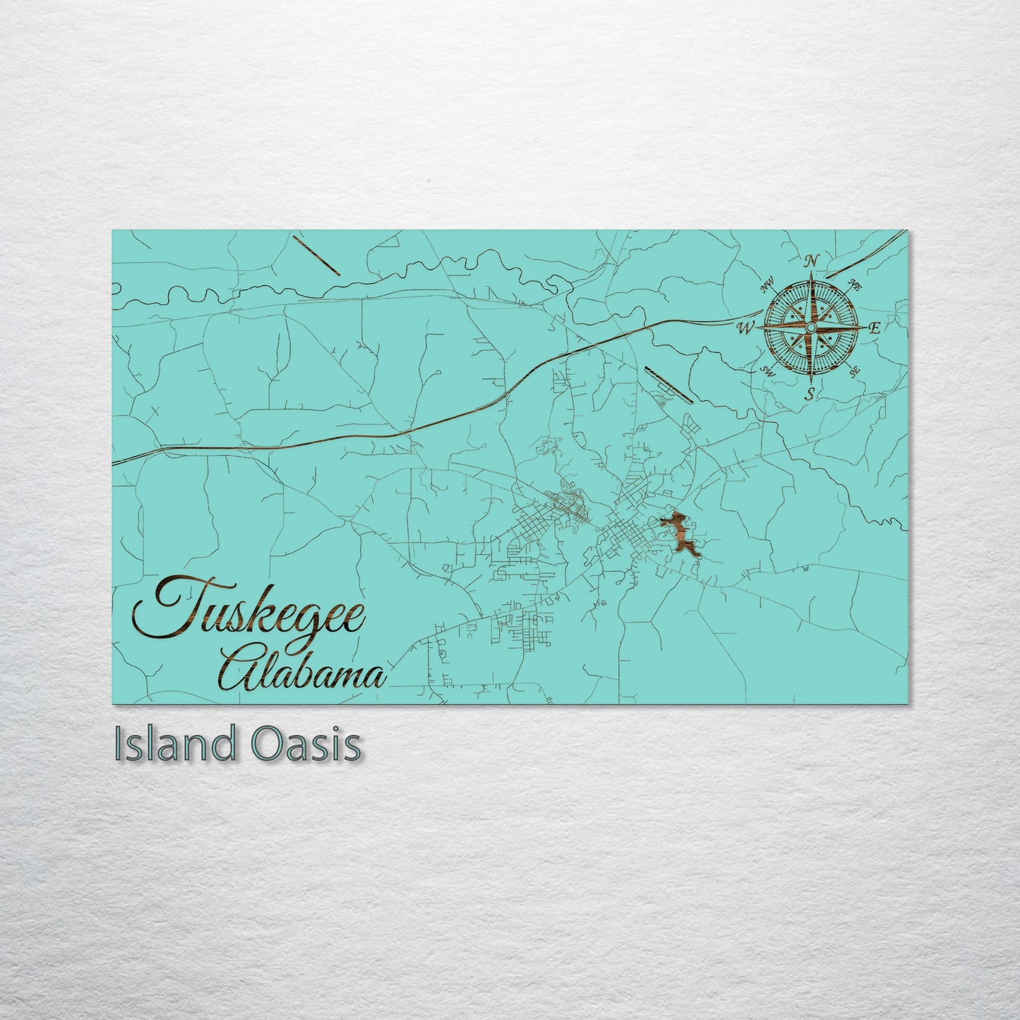 Tuskegee, Alabama Street Map