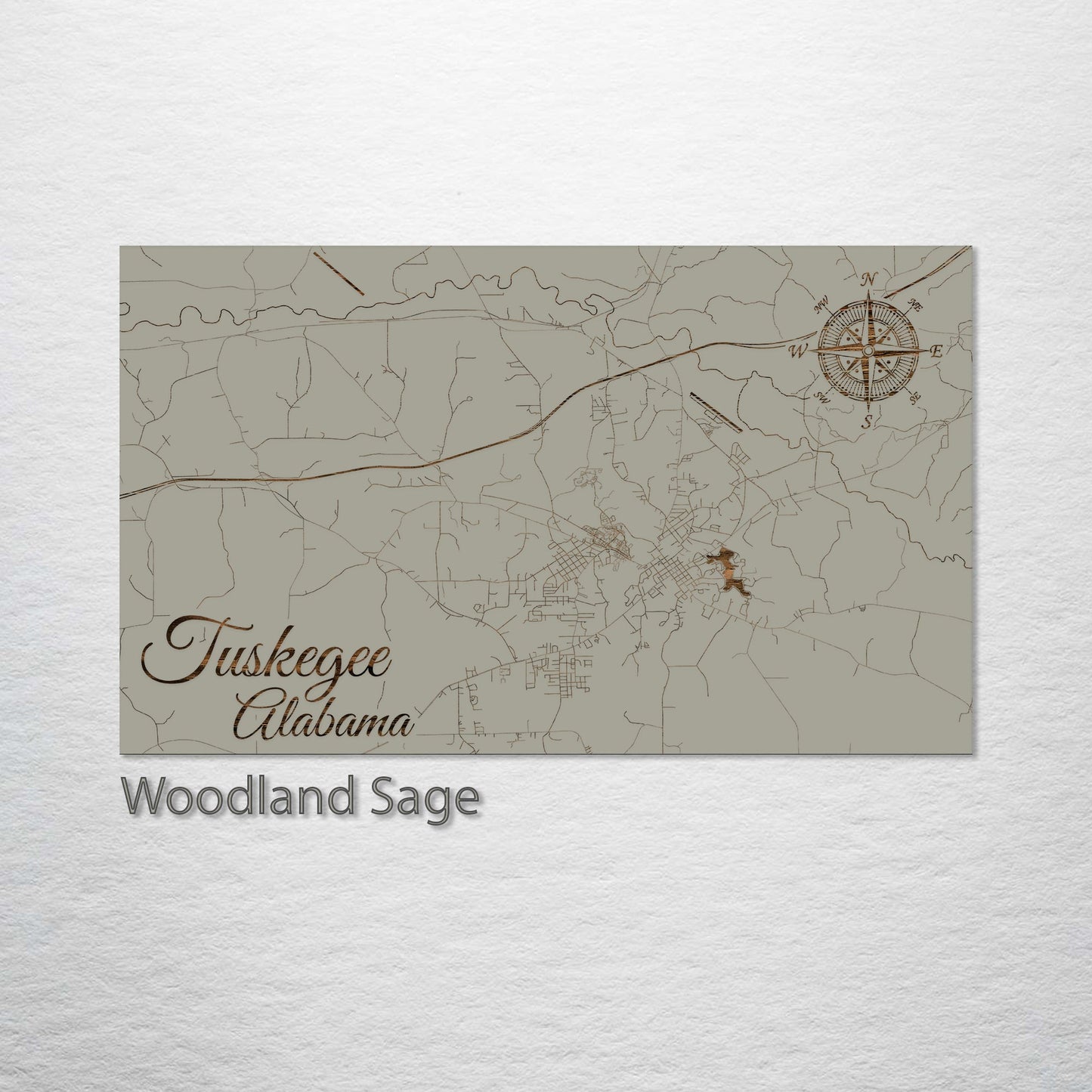 Tuskegee, Alabama Street Map