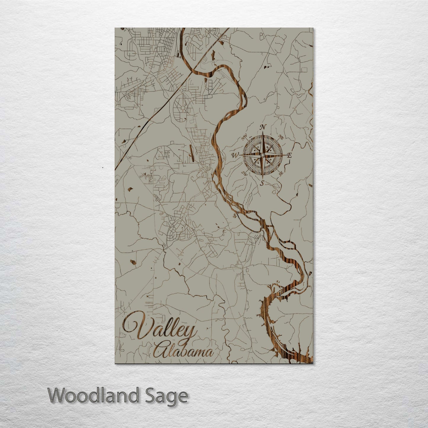 Valley, Alabama Street Map