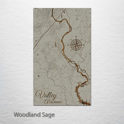 Valley, Alabama Street Map