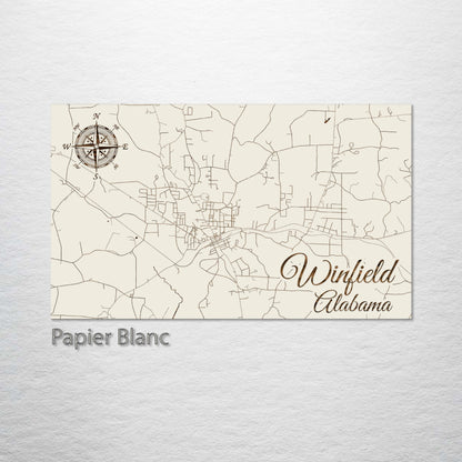 Winfield, Alabama Street Map