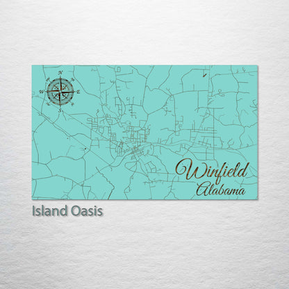 Winfield, Alabama Street Map