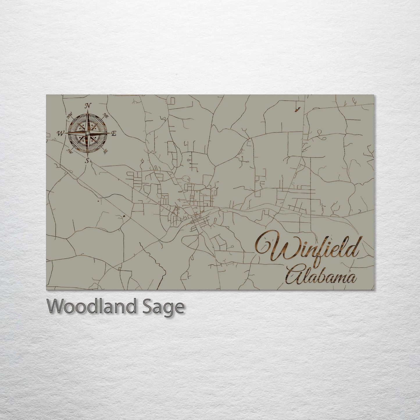 Winfield, Alabama Street Map