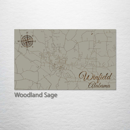 Winfield, Alabama Street Map