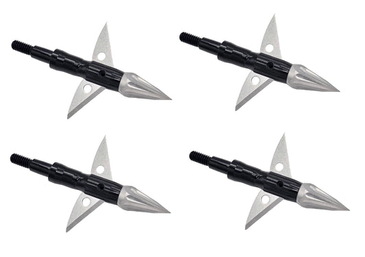 ZEUS APOLLO BROADHEADS (4 PACK)-COMES WITH BOTH 100/125 GR TIPS