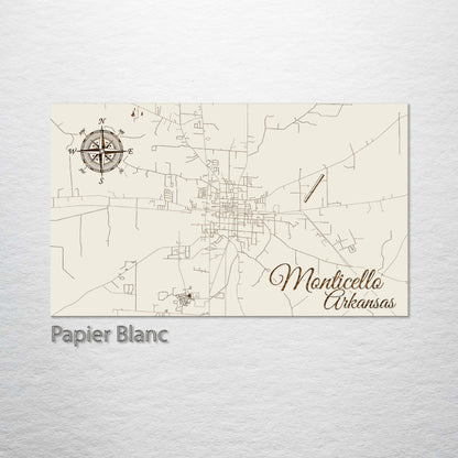 Monticello, Arkansas Street Map