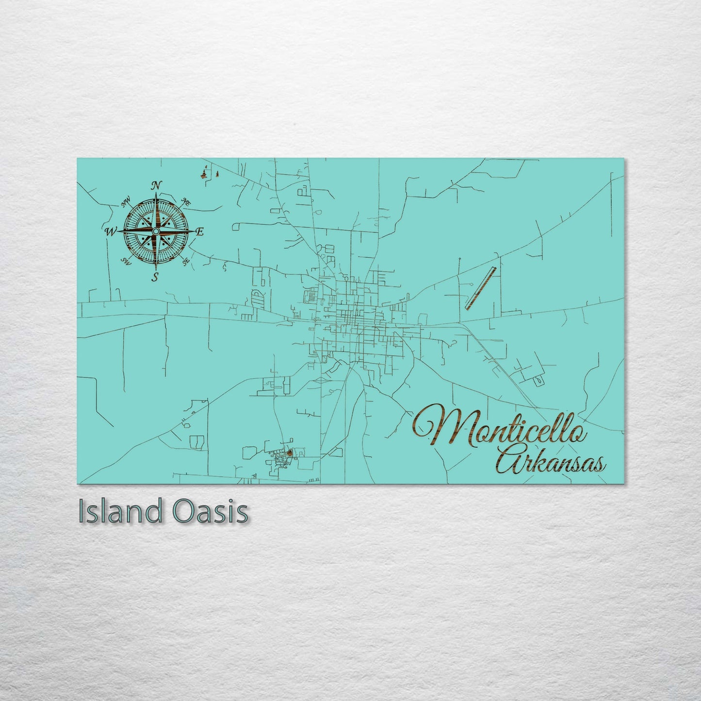 Monticello, Arkansas Street Map