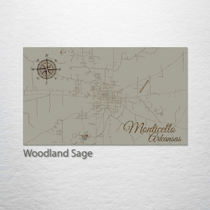 Monticello, Arkansas Street Map