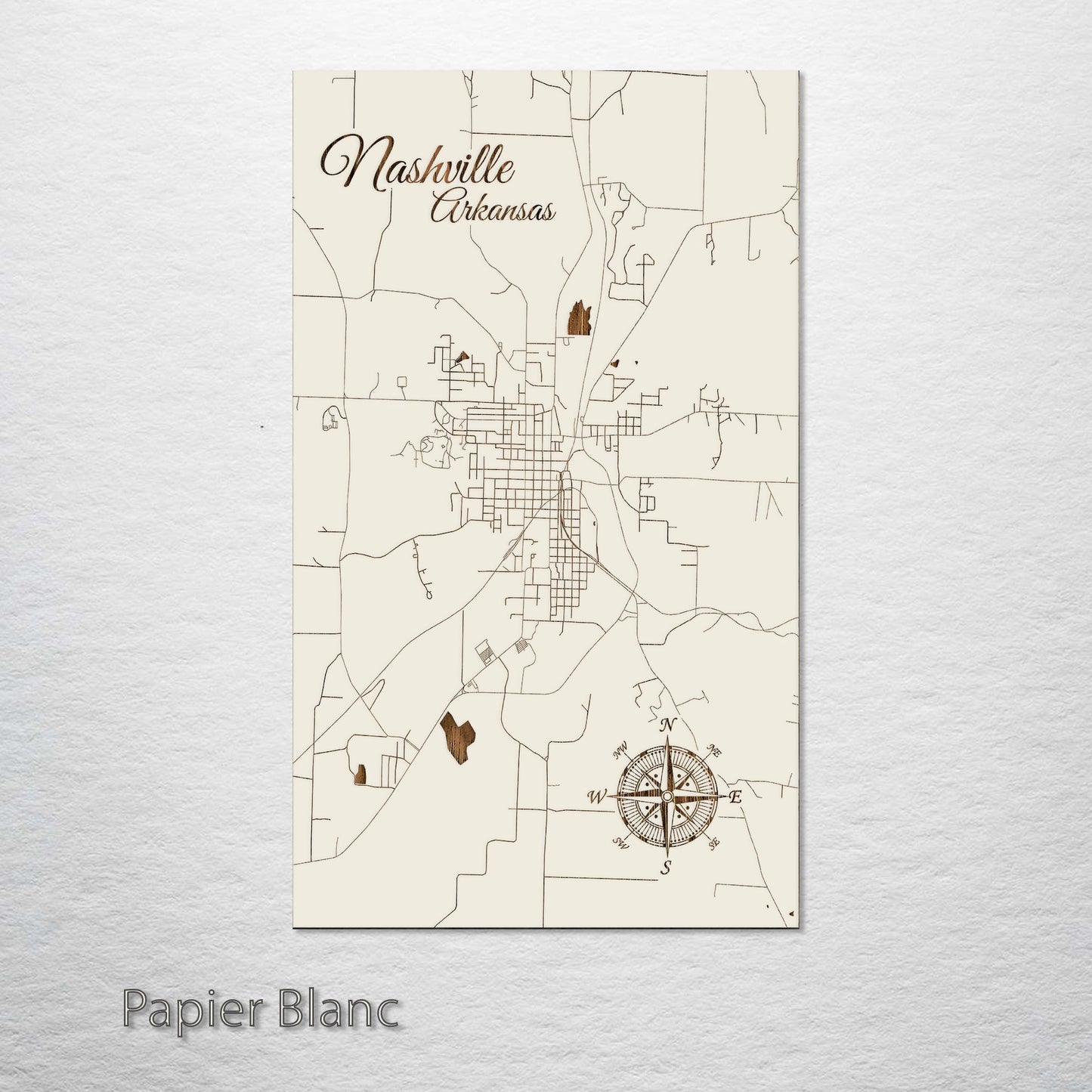 Nashville, Arkansas Street Map