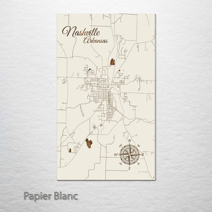 Nashville, Arkansas Street Map