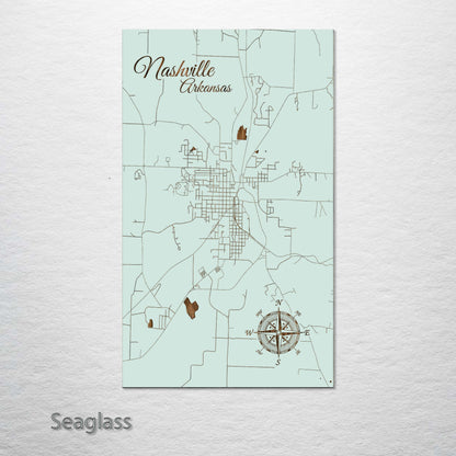 Nashville, Arkansas Street Map