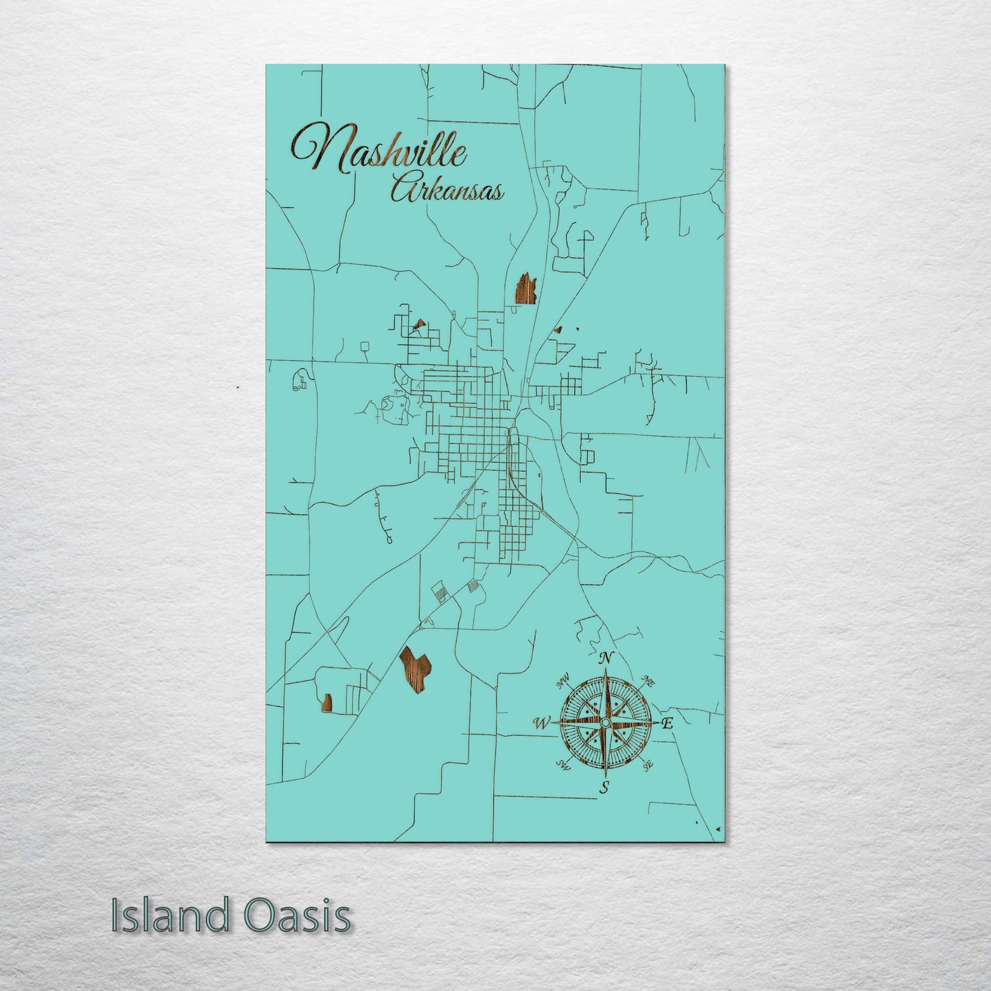 Nashville, Arkansas Street Map