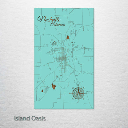 Nashville, Arkansas Street Map