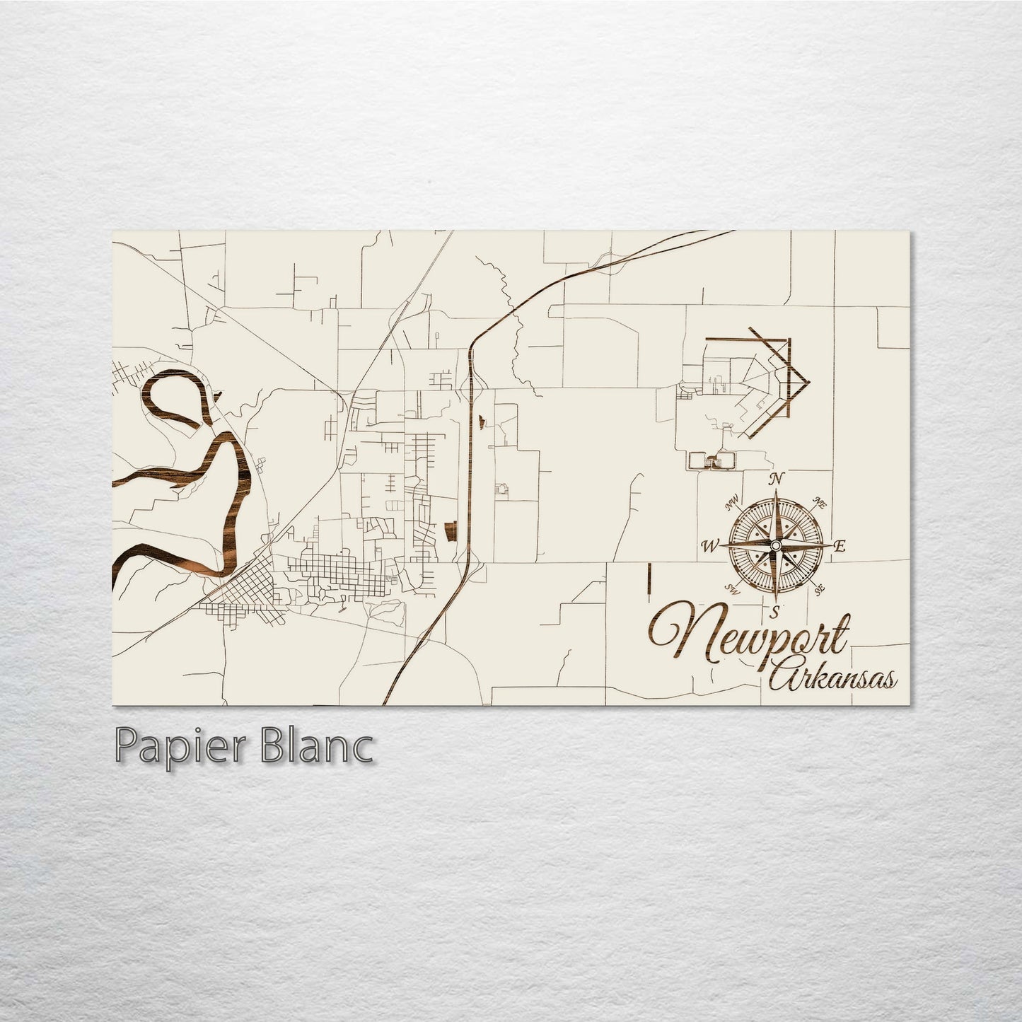 Newport, Arkansas Street Map