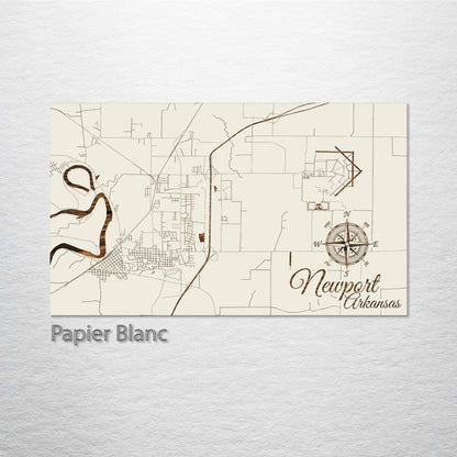 Newport, Arkansas Street Map