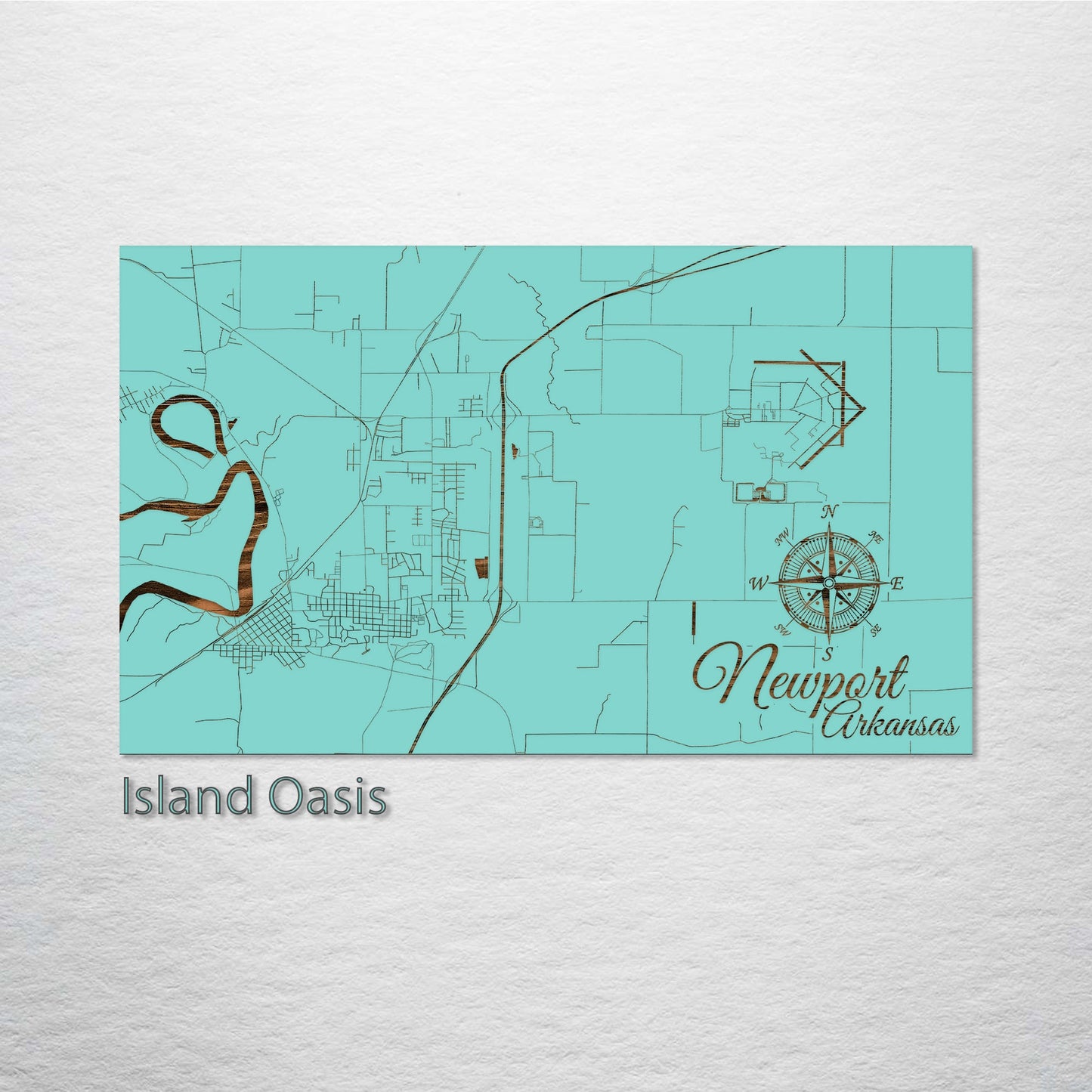 Newport, Arkansas Street Map