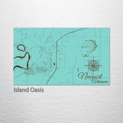 Newport, Arkansas Street Map