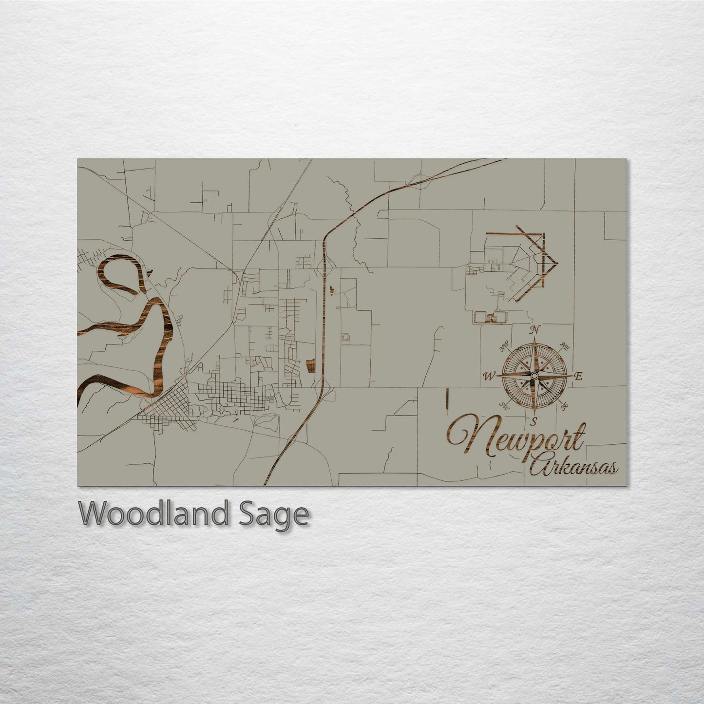 Newport, Arkansas Street Map