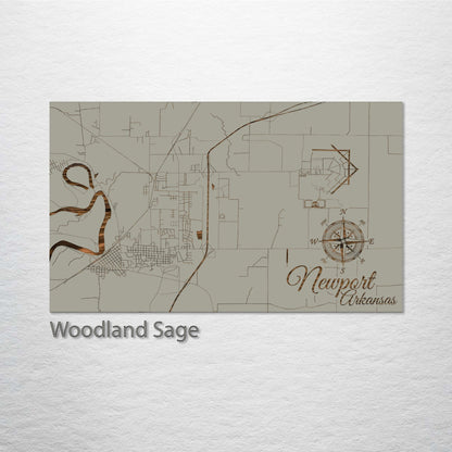 Newport, Arkansas Street Map