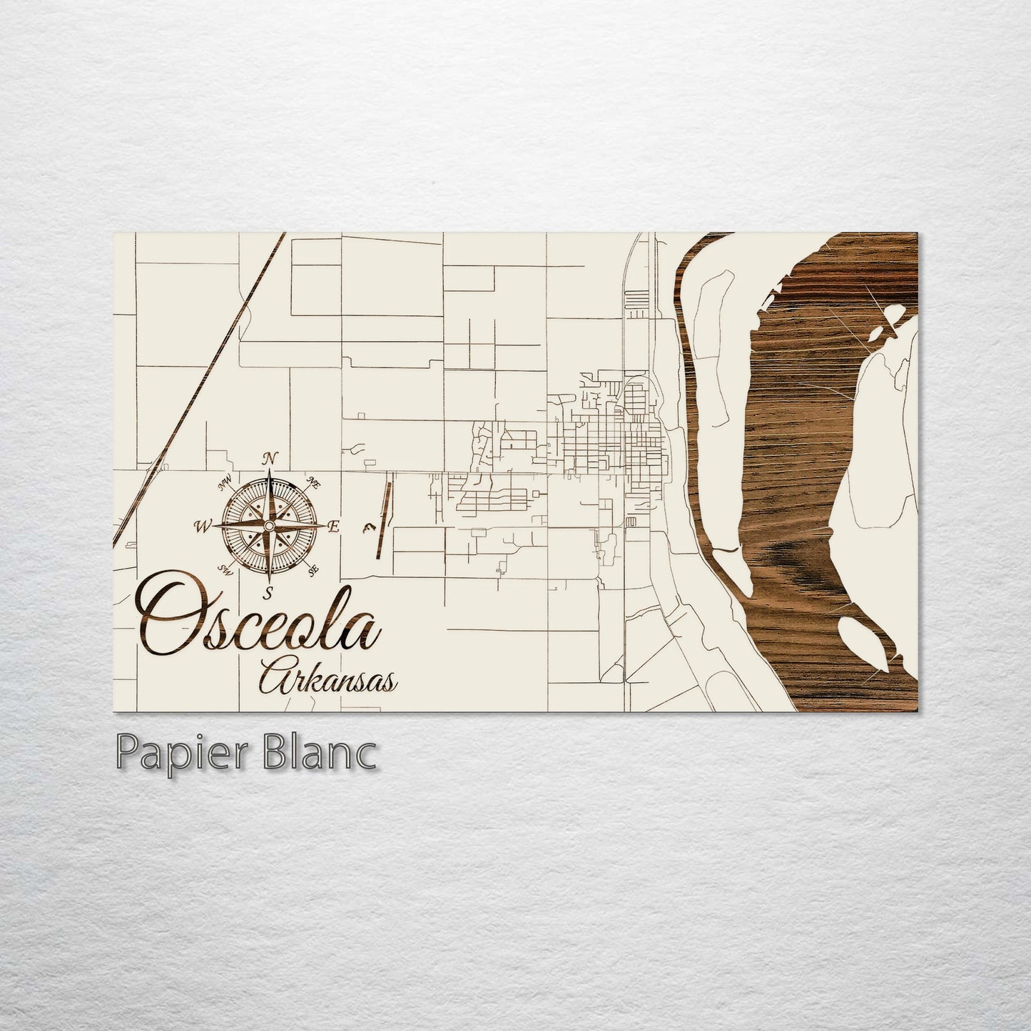 Osceola, Arkansas Street Map