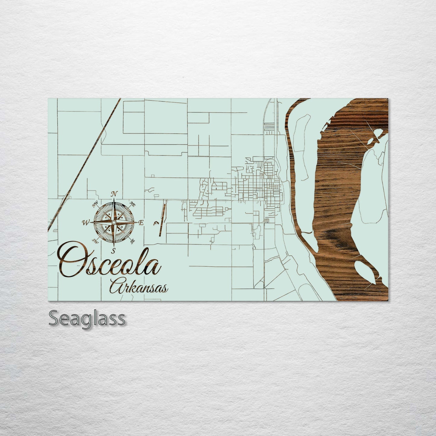 Osceola, Arkansas Street Map