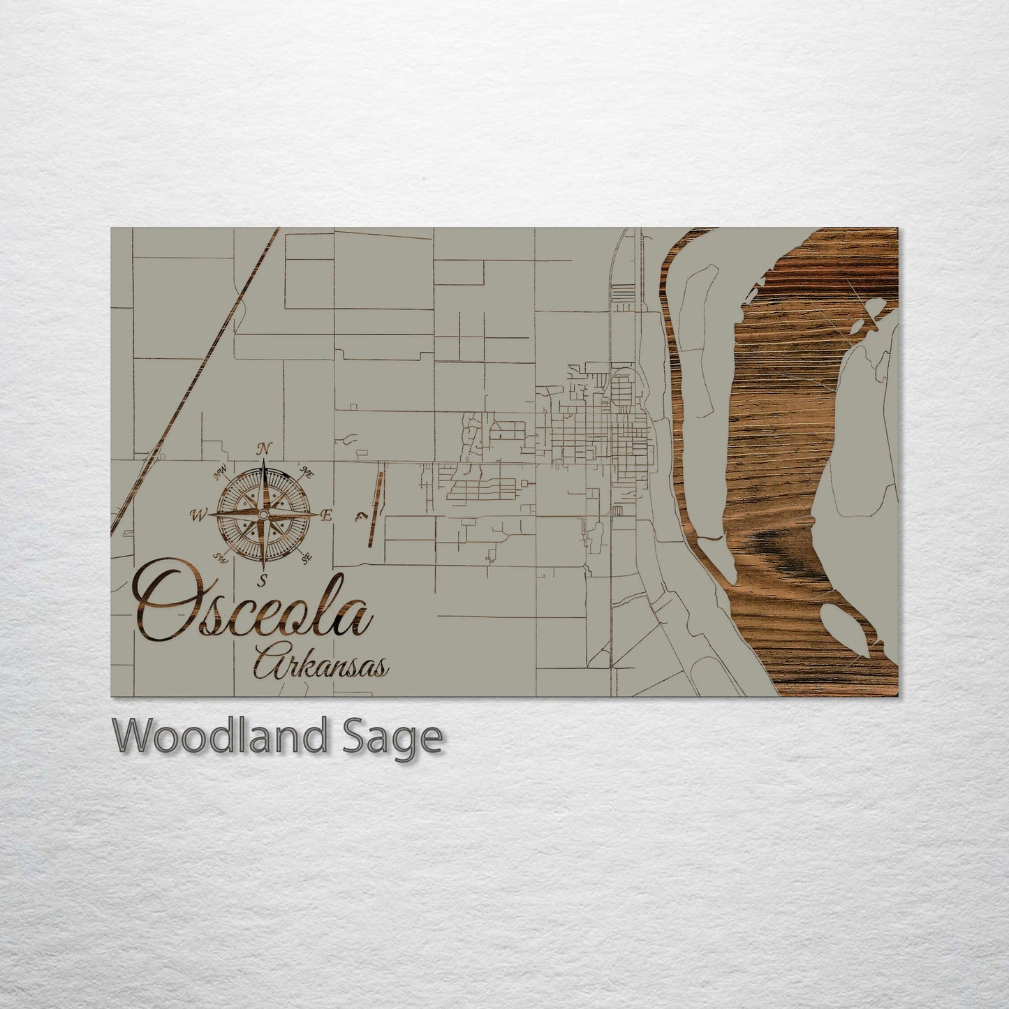 Osceola, Arkansas Street Map