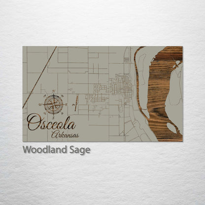 Osceola, Arkansas Street Map