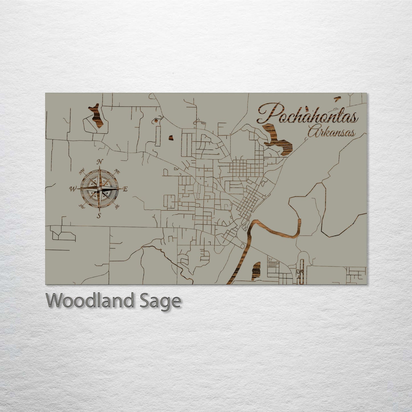 Pocahontas, Arkansas Street Map