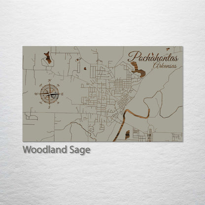 Pocahontas, Arkansas Street Map