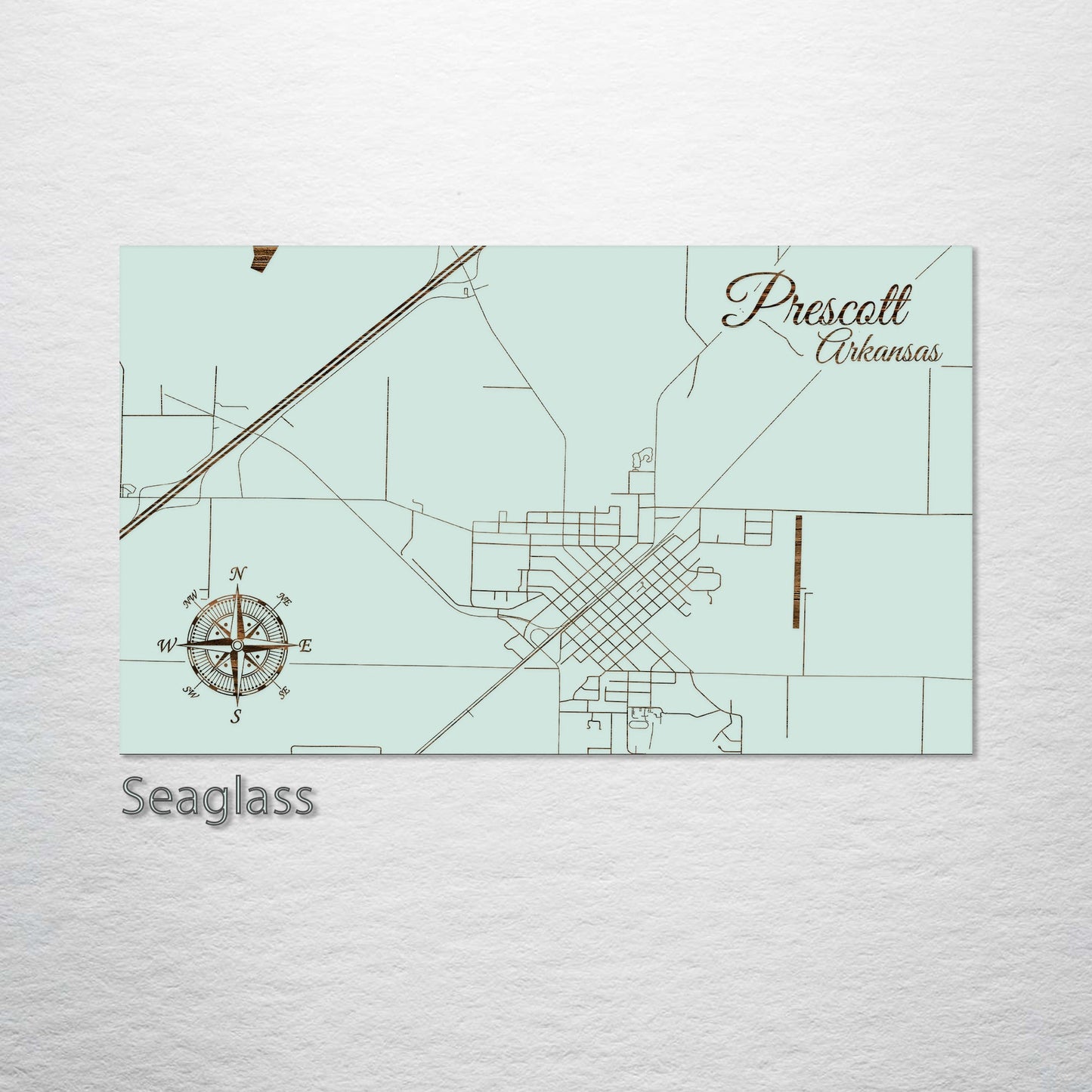 Prescott, Arkansas Street Map