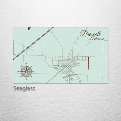 Prescott, Arkansas Street Map