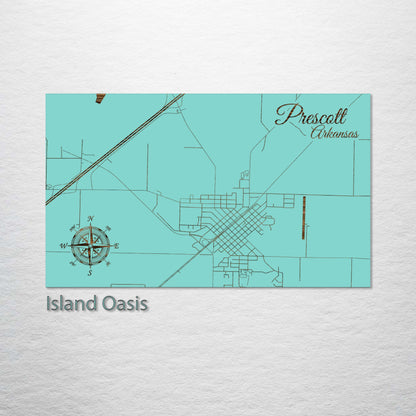 Prescott, Arkansas Street Map