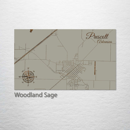 Prescott, Arkansas Street Map