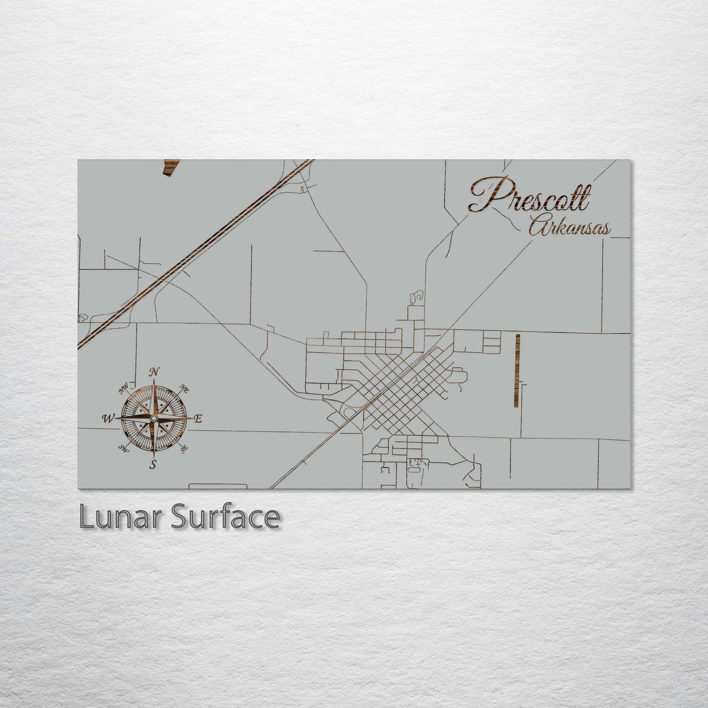 Prescott, Arkansas Street Map