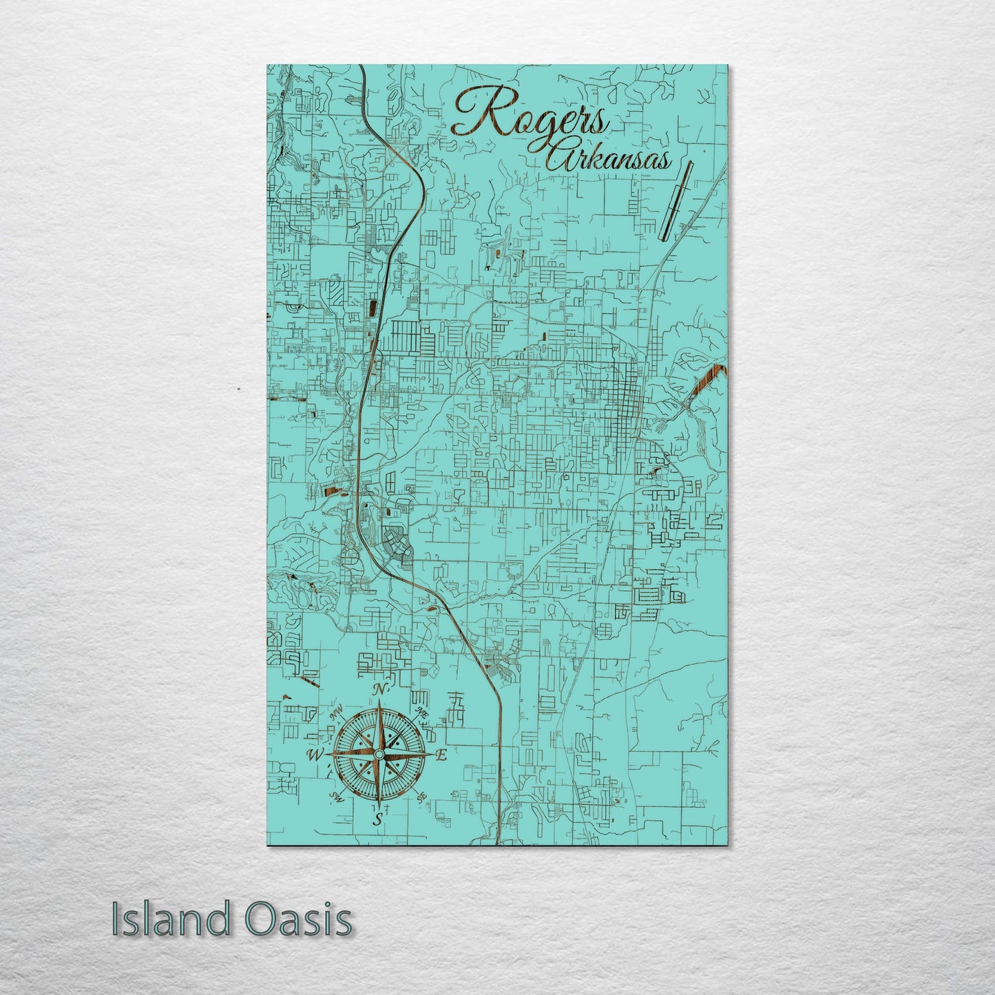 Rogers, Arkansas Street Map