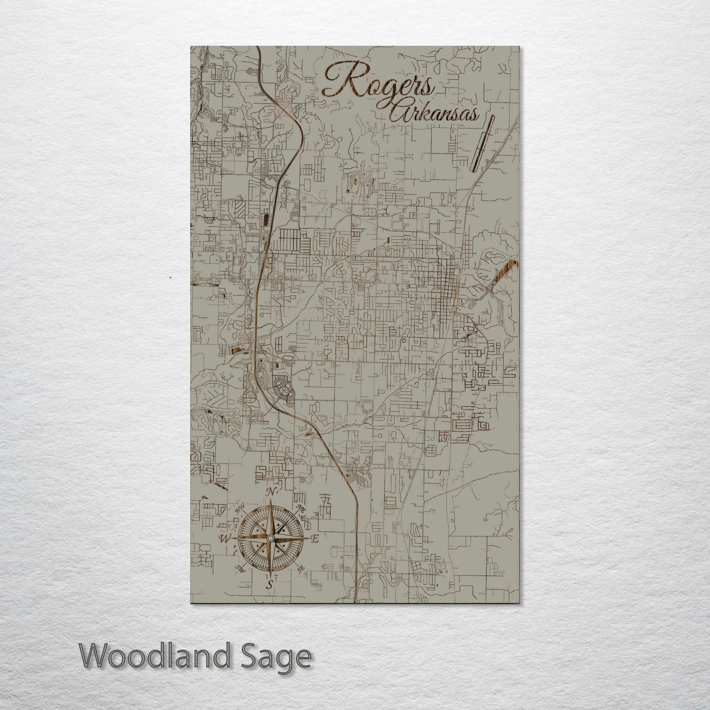 Rogers, Arkansas Street Map