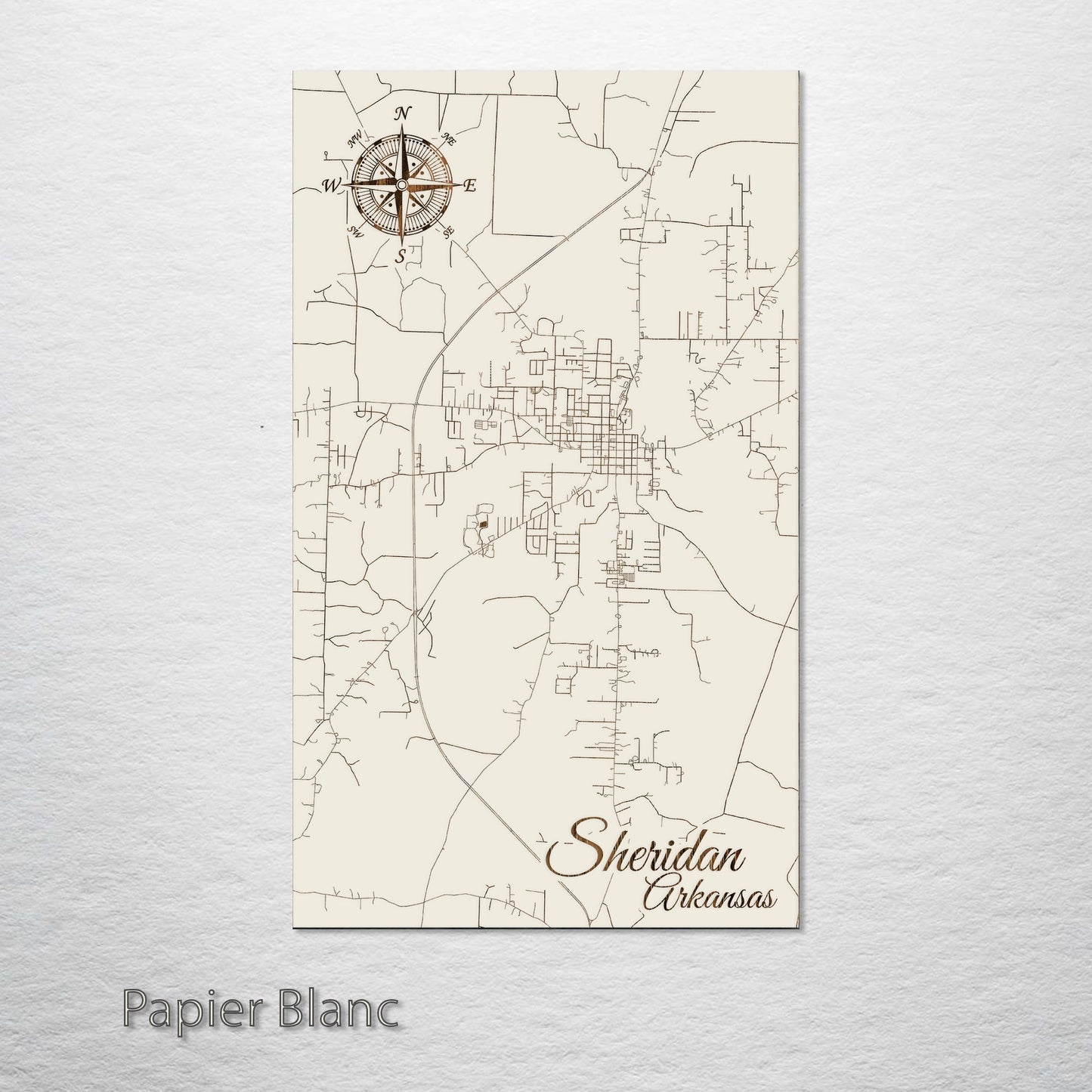Sheridan, Arkansas Street Map