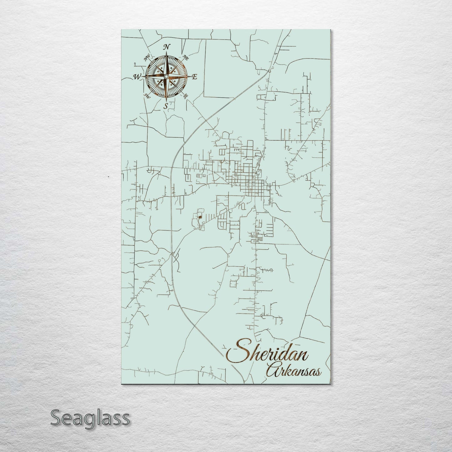 Sheridan, Arkansas Street Map