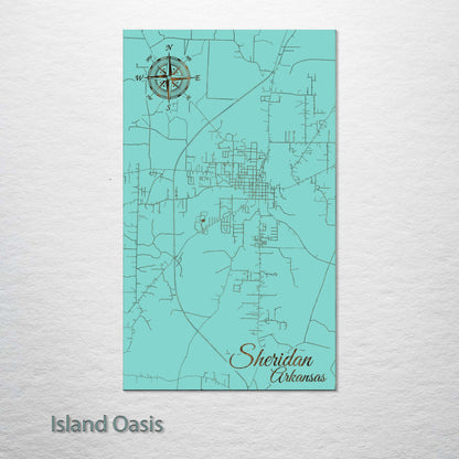 Sheridan, Arkansas Street Map