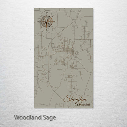 Sheridan, Arkansas Street Map
